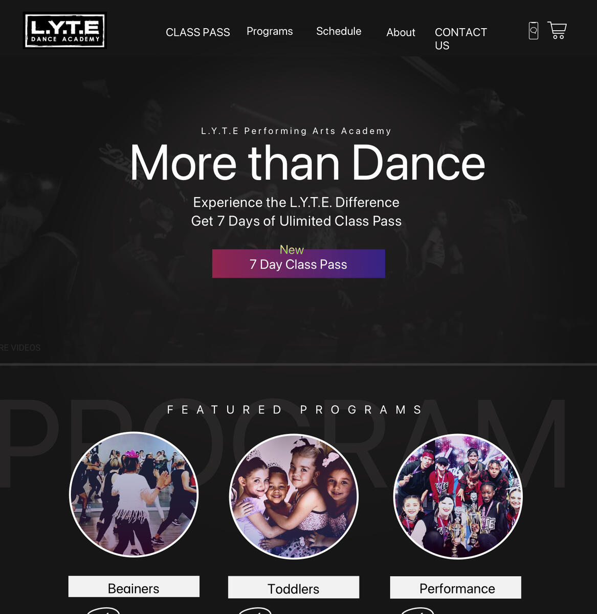 Dance Studio Web Design